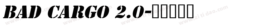 Bad Cargo 2.0字体转换